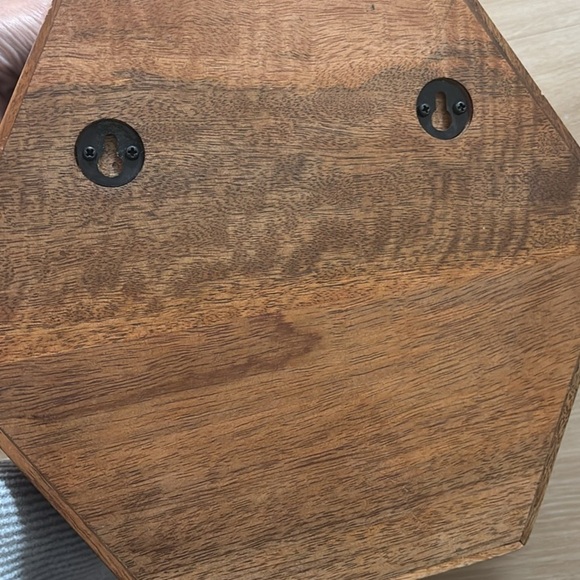 Hexagonal Wooden Wall Shelf - Picture 3 of 4